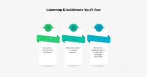 Common Disclaimers You’ll See