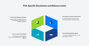 FHA-Specific Disclaimers and Reliance Limits